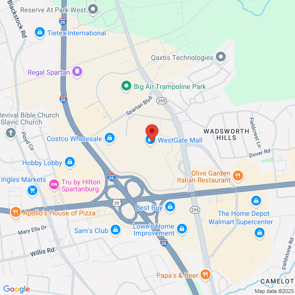 Map of the area
